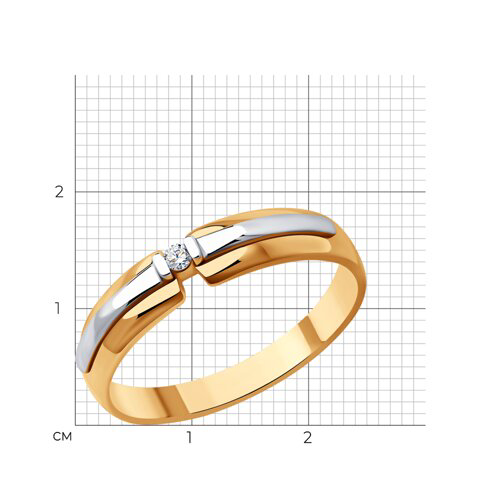Кольцо Diamant 51-210-01840-1_17,5_1,74 1.74гр 17.5р купить,NaN