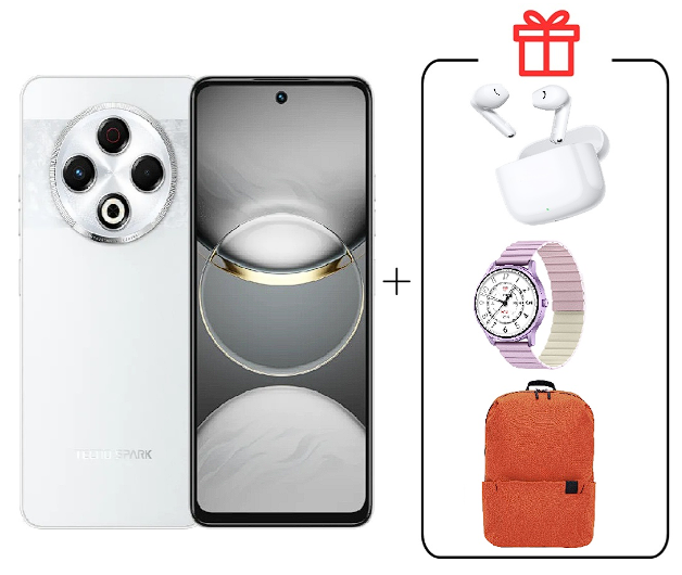 Смартфон Tecno Spark 30 8/128Gb Astral Ice + Подарок купить,NaN