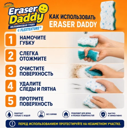 Губка Scrub Daddy губка FG4009902006PD0EN01 белый 2 шт купить,NaN
