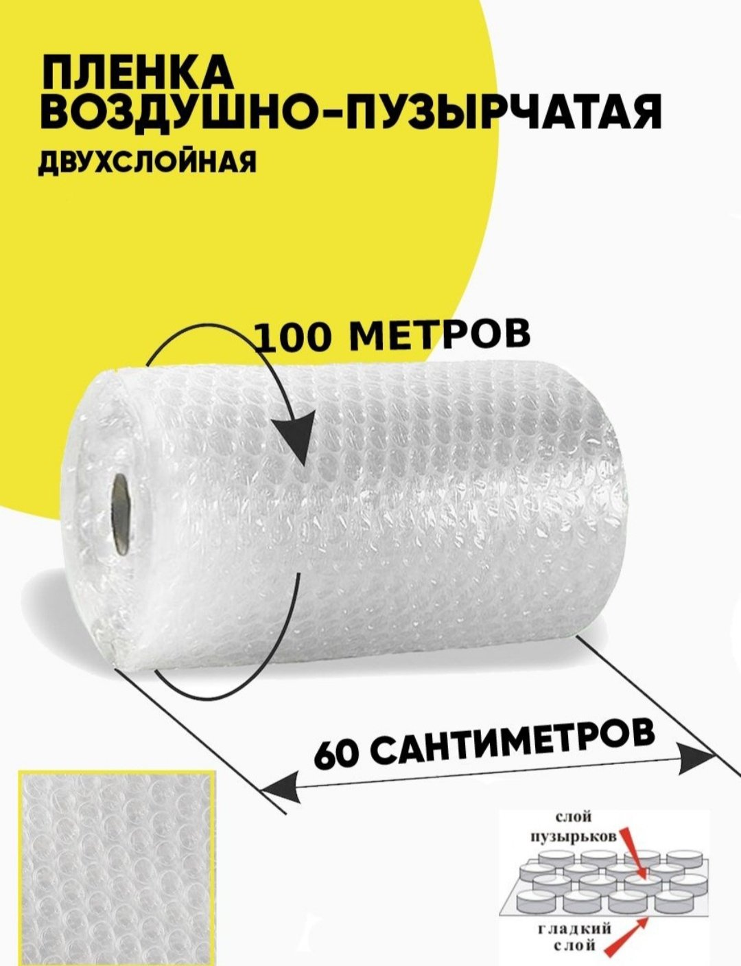 Воздушно-пузырьковая пленка ADD 806 полиэстер, полиэтилен 10000 см 1 шт купить,NaN