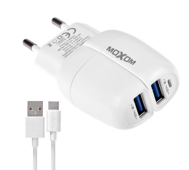 Зарядное устройство Moxom MX-HC48 Type-C белое