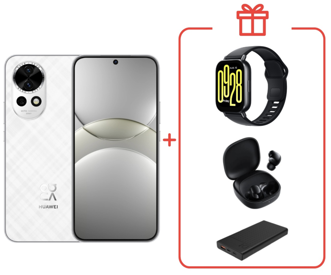Смартфон Huawei Nova 13 12/512Gb White + подарок купить,NaN