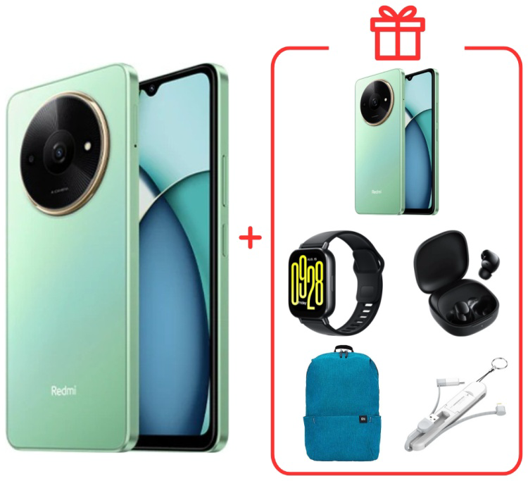 Смартфон Redmi A3x 3/64Gb Aurora Green (Ocean Green) +подарок купить,NaN