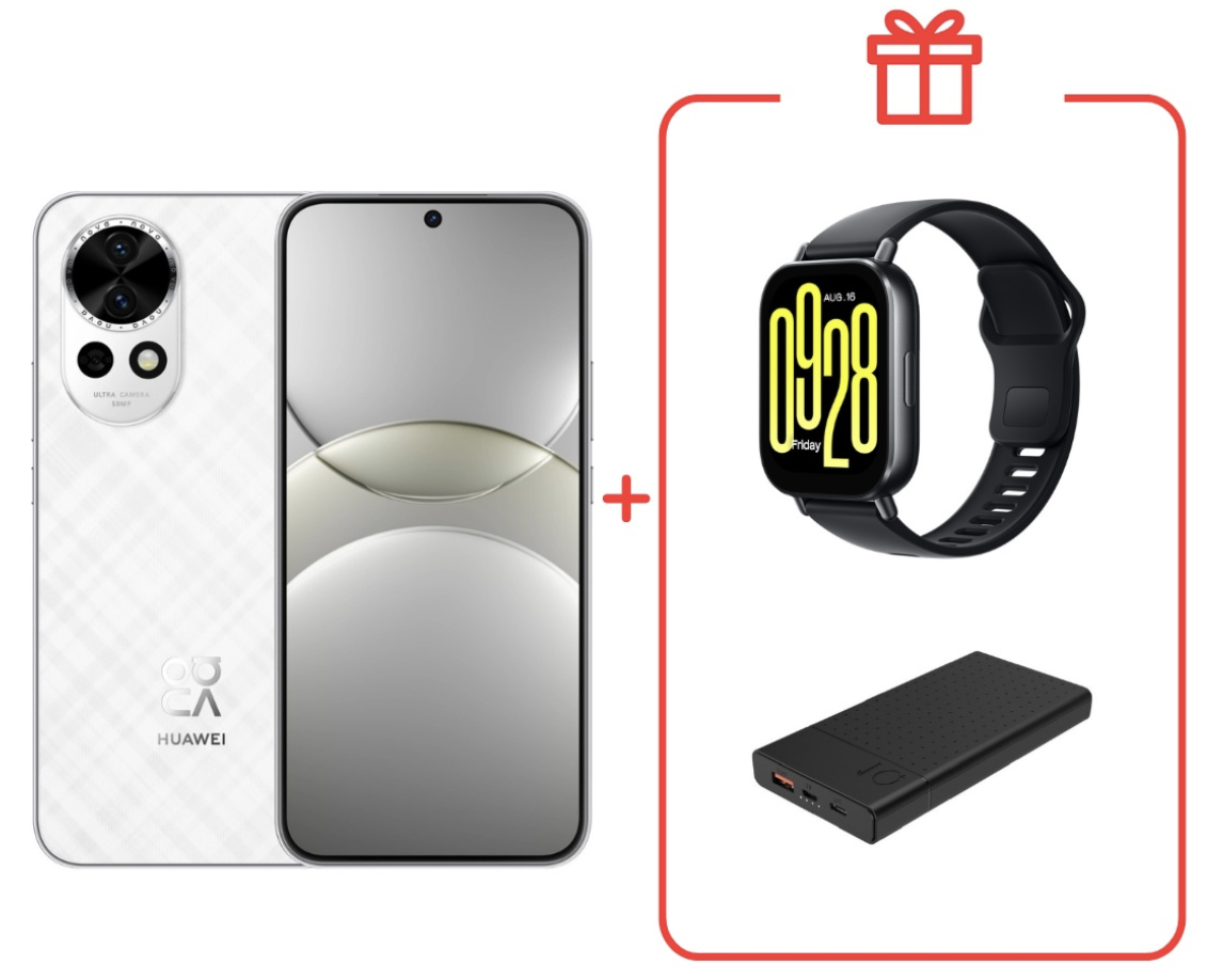 Смартфон Huawei Nova 13 12/512Gb White + подарок купить,NaN