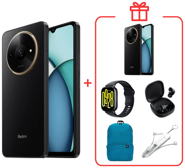 Смартфон Xiaomi Redmi A3x 3/64Gb Midnight Black +подарок купить,NaN