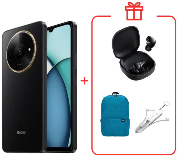 Смартфон Xiaomi Redmi A3x 3/64Gb Midnight Black +подарок купить,NaN