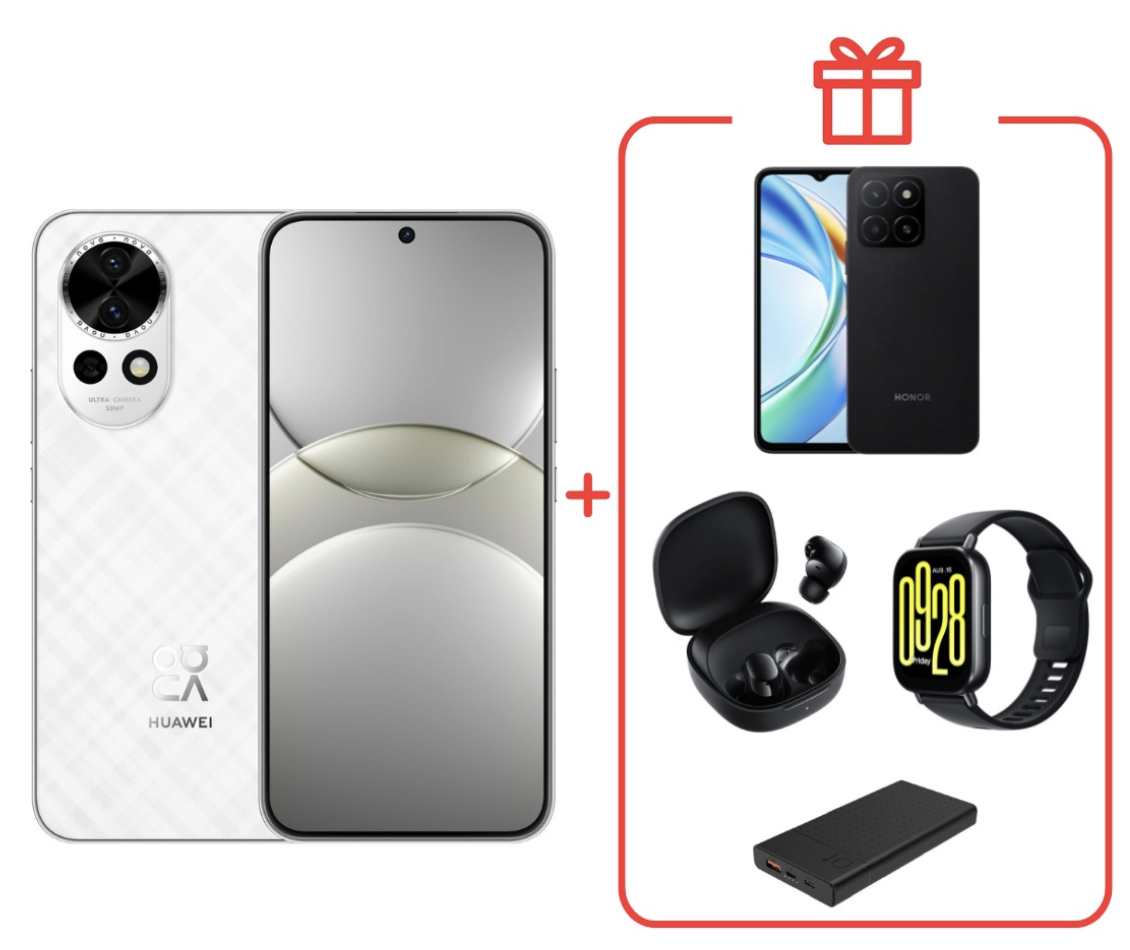 Смартфон Huawei Nova 13 12/512Gb White + подарок купить,NaN