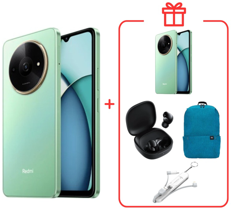 Смартфон Redmi A3x 3/64Gb Aurora Green (Ocean Green) +подарок купить,NaN