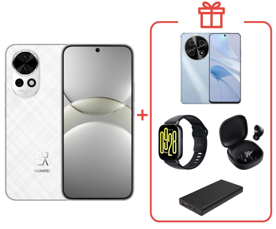 Смартфон Huawei Nova 13 12/512Gb White + подарок купить,NaN