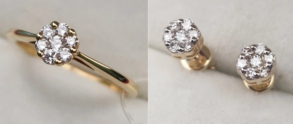 Комплект Deimantas 106172338 17р 0,20ct 0,328ct. купить,NaN