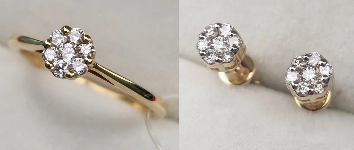 Комплект Deimantas 106172338 17р 0,20ct 0,328ct. купить,NaN