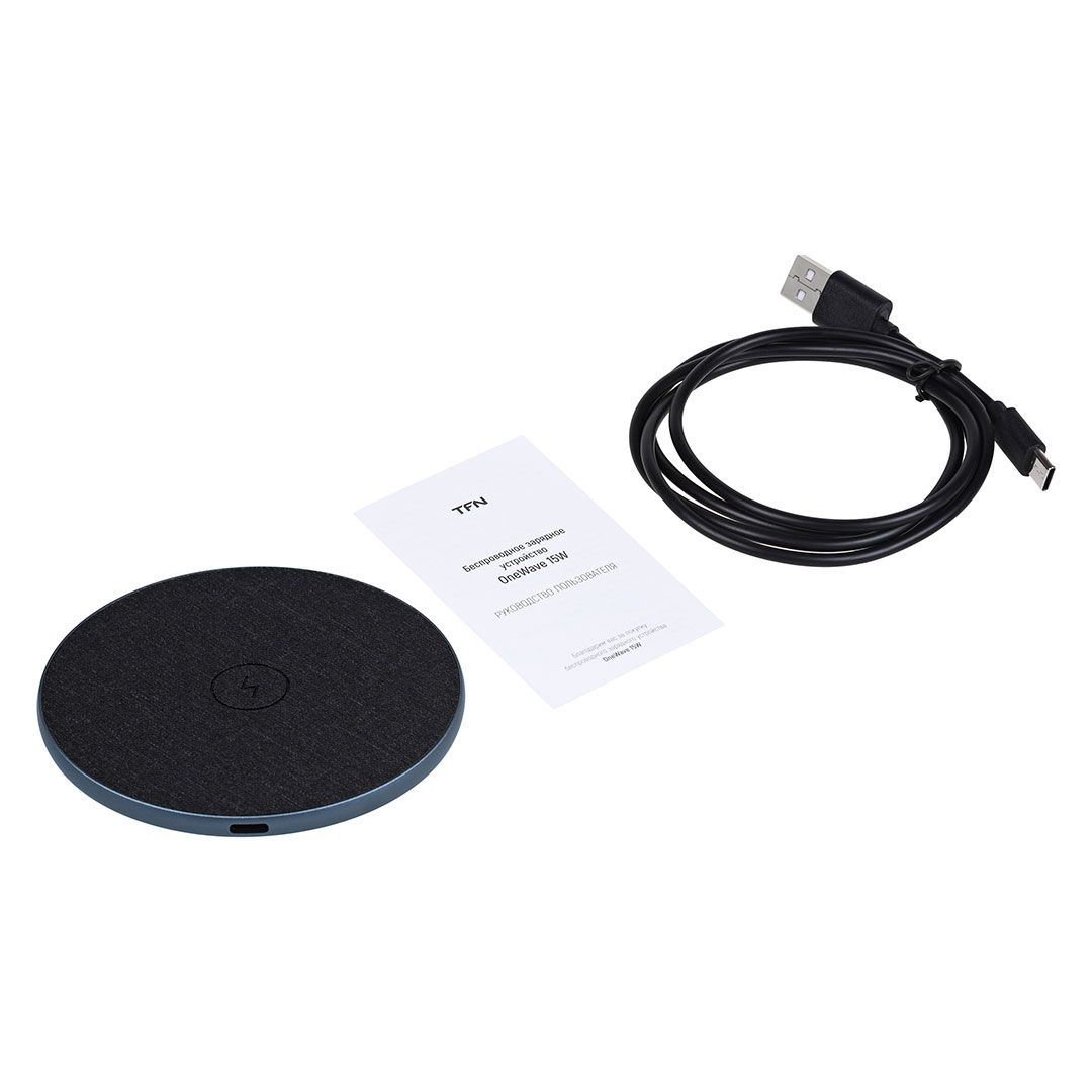 Беспроводное зарядное устройство TFN OneWave 15W TFN-QI05 синее - ForteMarket Беспроводное зарядное устройство TFN OneWave 15W TFN-QI05 синее купить,0