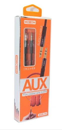 Аудио кабель AUX-10 Moxom черный
