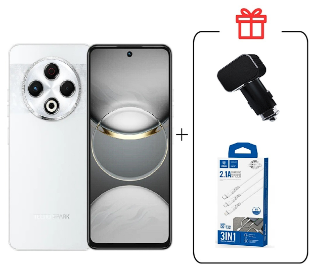 Смартфон Tecno Spark 30 8/128Gb Astral Ice + Подарок купить,NaN