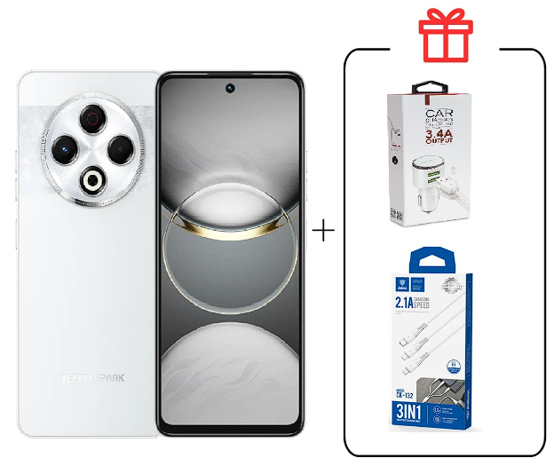 Смартфон Tecno Spark 30 8/128Gb Astral Ice + Подарок купить,NaN