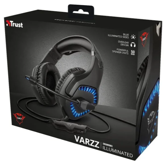 Наушники Trust GXT460 Varzz Illuminated Black