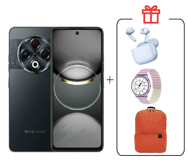 Смартфон Tecno Spark 30 8/128Gb Stellar Shadow + подарок купить,NaN