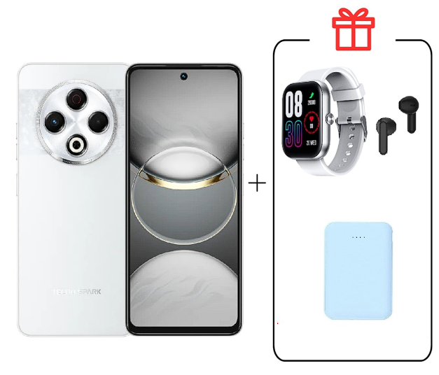 Смартфон Tecno Spark 30 8/128Gb Astral Ice + Подарок купить,NaN