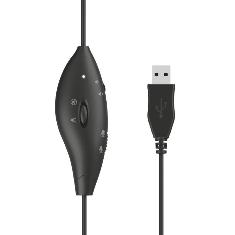 Наушники Trust Mauro USB черные
