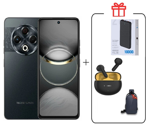 Смартфон Tecno Spark 30 8/128Gb Stellar Shadow + подарок купить,NaN
