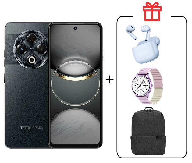 Смартфон Tecno Spark 30 8/128Gb Stellar Shadow + подарок купить,NaN