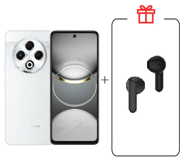 Смартфон Tecno Spark 30 8/128Gb Astral Ice + Подарок купить,NaN