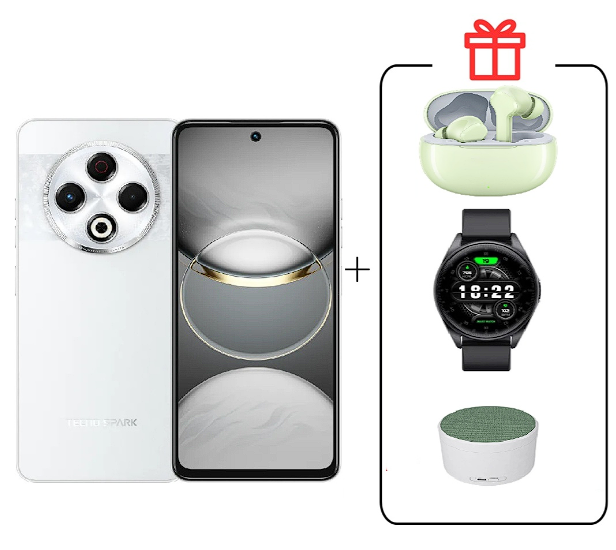 Смартфон Tecno Spark 30 8/128Gb Astral Ice + Подарок купить,NaN