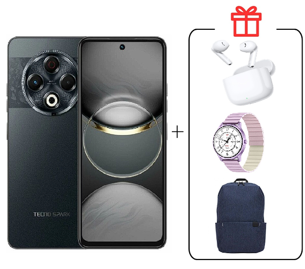 Смартфон Tecno Spark 30 8/128Gb Stellar Shadow + подарок купить,NaN
