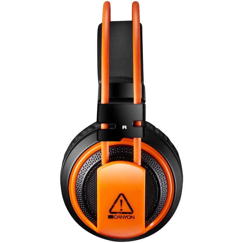 Наушники игровые Canyon CND-SGHS5A черно-оранжевые купить,NaN