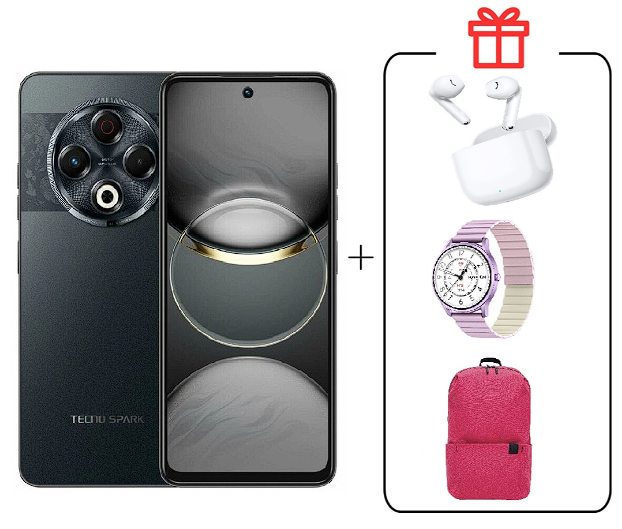 Смартфон Tecno Spark 30 8/128Gb Stellar Shadow + подарок купить,NaN