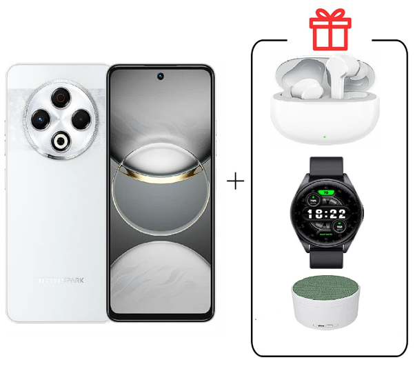 Смартфон Tecno Spark 30 8/128Gb Astral Ice + Подарок купить,NaN