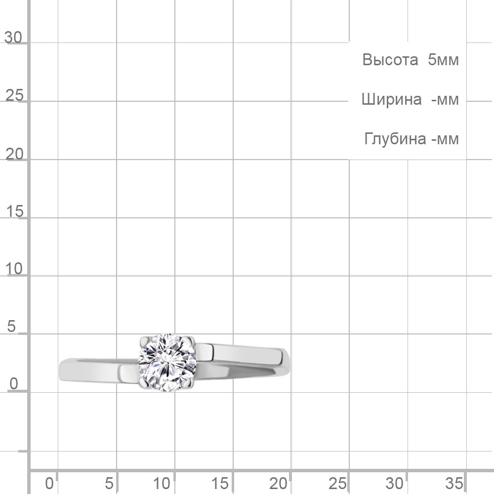 Кольцо Aquamarine 67716А 17,5р 1,6гр. купить,NaN