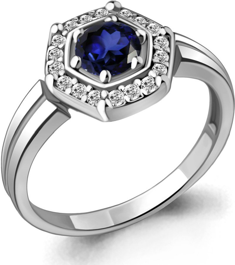 Кольцо Aquamarine 68744АБ 17,5р 2,6гр. купить,NaN