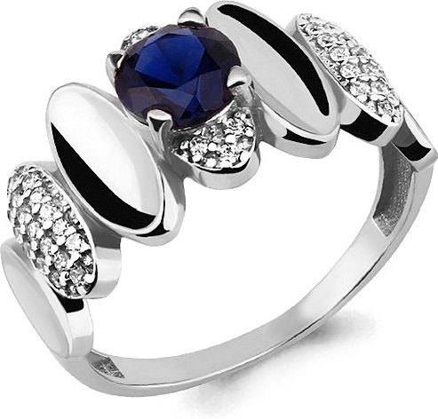 Кольцо Aquamarine 64819Б 17,5р 2,8гр. купить,NaN