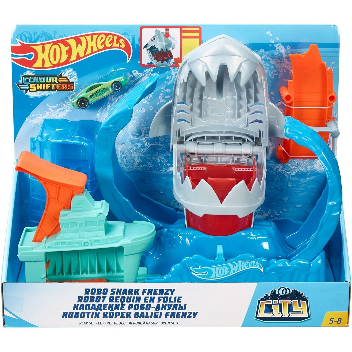 Игровой набор Hot Wheels City Ледяная акула купить,NaN