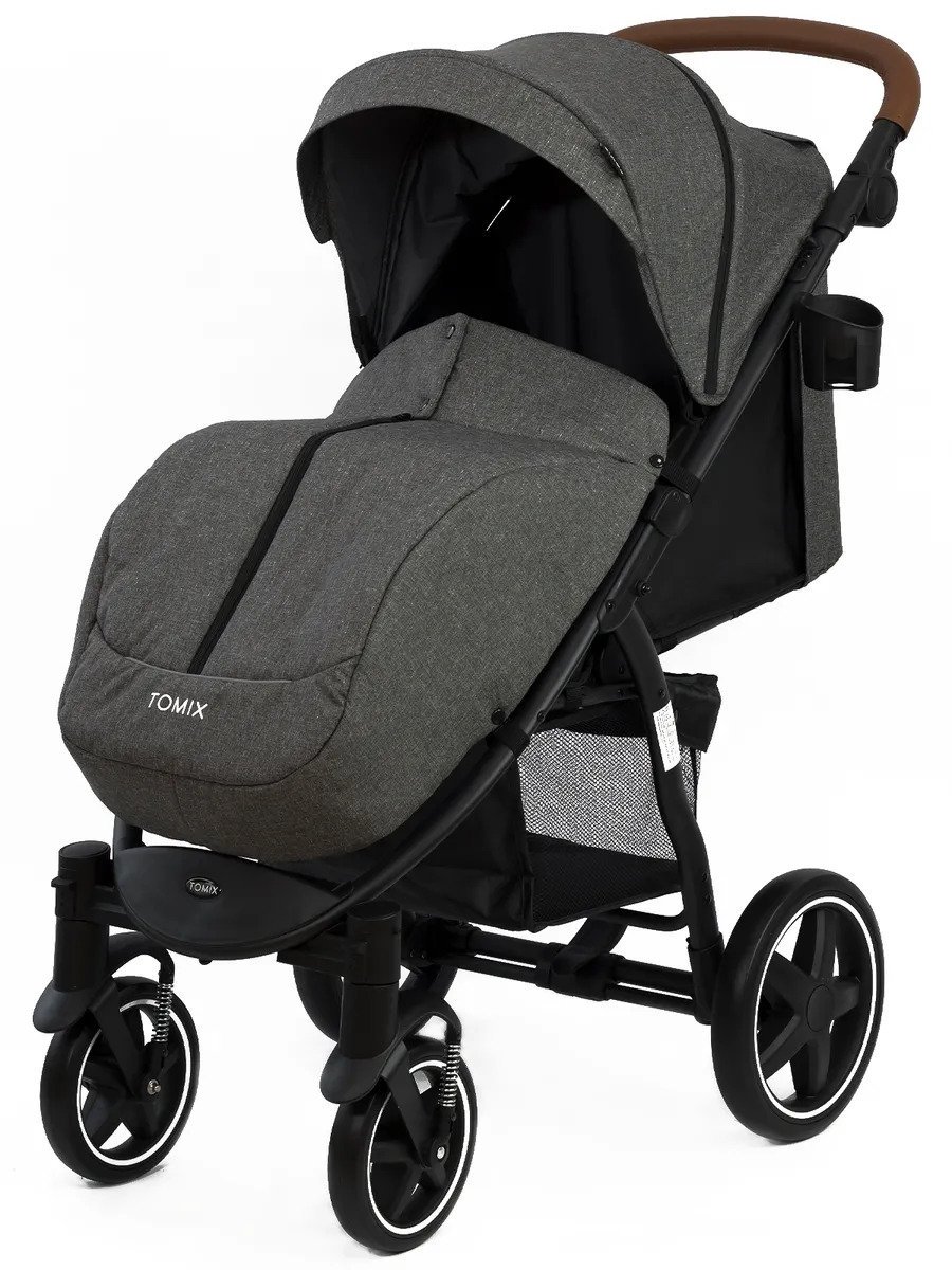 Коляска прогулочная Tomix Stella 2022 Grey/Black купить,0