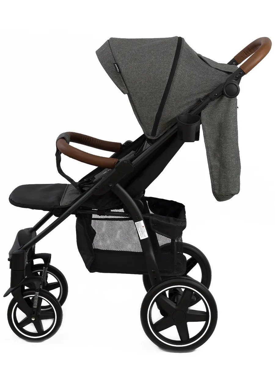 Коляска прогулочная Tomix Stella 2022 Grey/Black купить,0