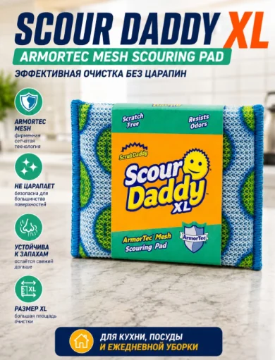 Scrub Daddy губка SD87991 1 шт, ArmorTec , Flextexture