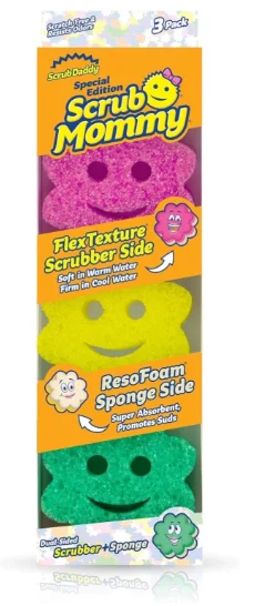 Губка Scrub Daddy SM7896 3 шт, полиуретан купить,NaN