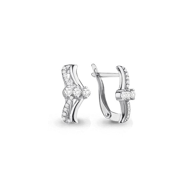 Серьги Aquamarine 45092А 2,23гр. купить,NaN