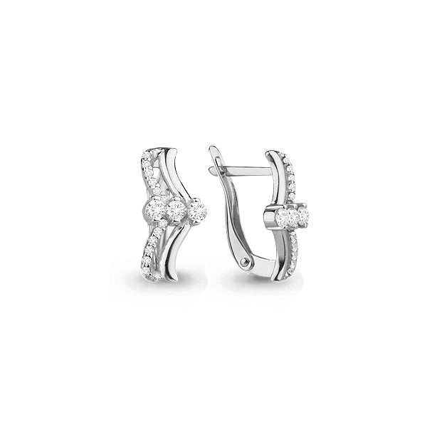 Серьги Aquamarine 45092А 2,23гр. купить,NaN