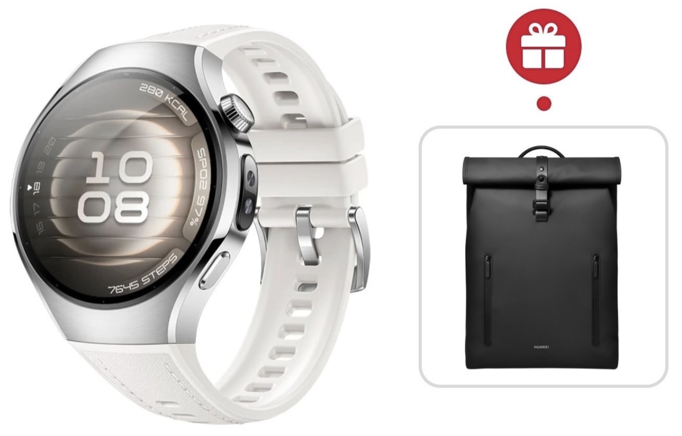 Смарт-часы Huawei Watch 5 42 мм серебристый-белый + подарок