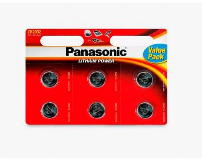 Батарейка CR2032 Panasonic 6 шт