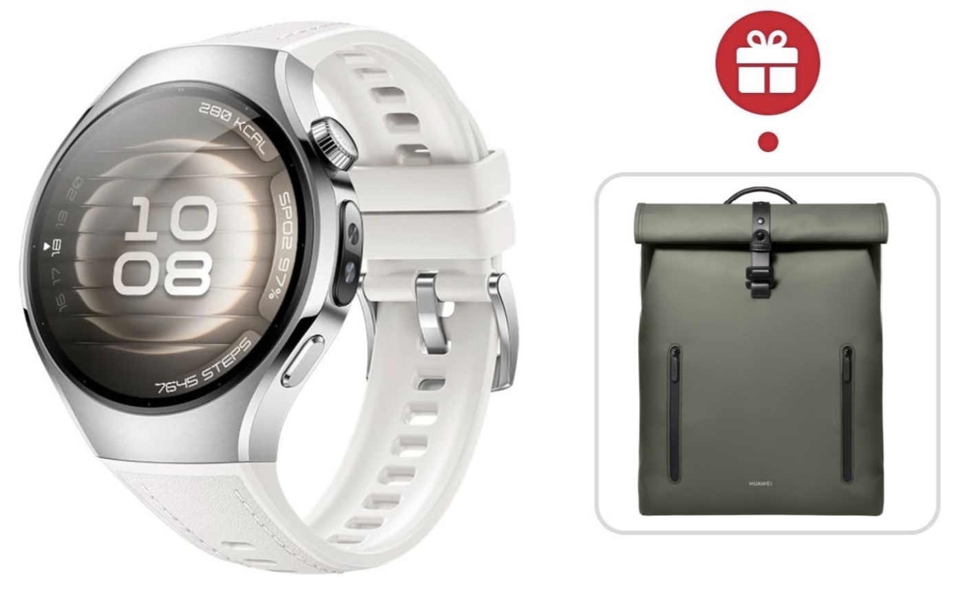 Смарт-часы Huawei Watch 5 42 мм серебристый-белый + подарок