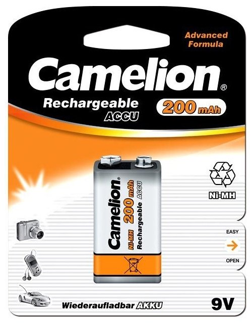 Аккумулятор 9V Camelion 1 шт