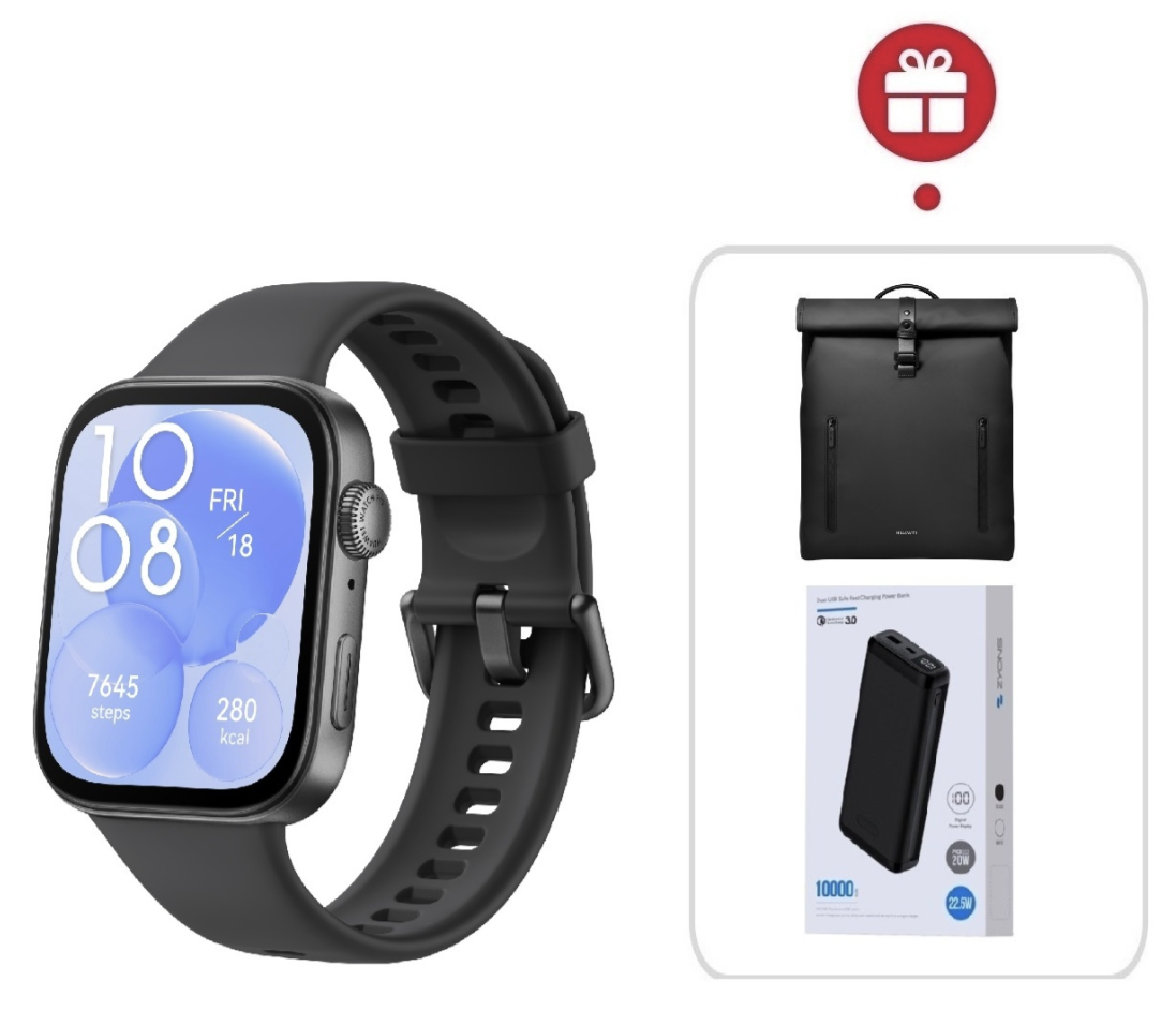 Смарт-часы Huawei Watch Fit 3 черный + подарок