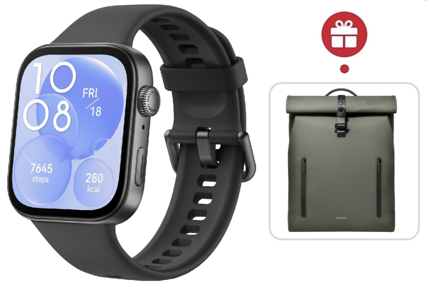 Смарт-часы Huawei Watch Fit 3 черный + подарок