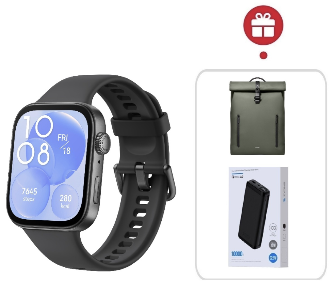 Смарт-часы Huawei Watch Fit 3 черный + подарок