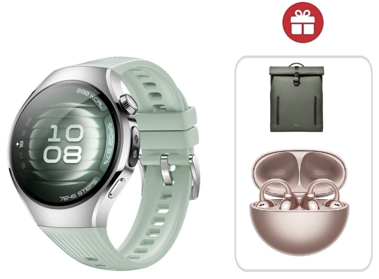 Смарт-часы Huawei Watch 5 42 мм серебристый-зеленый + подарок купить,NaN