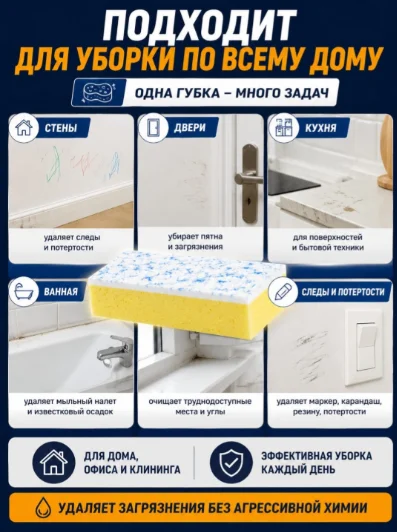 Губка Scrub Daddy  SD889911 1 шт, меламин, полиуретан